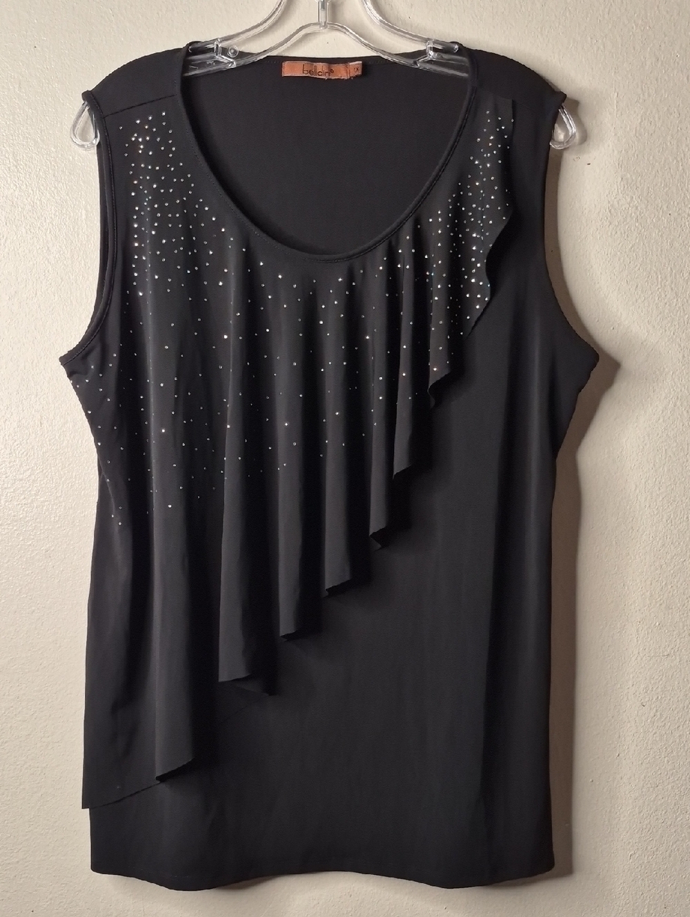 Belldini Black Stretch Knit Top